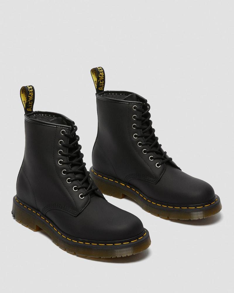 Men's Dr Martens 1460 DM's Wintergrip Lace Up Boots Black | AU 507MQZ